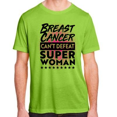 Breast Cancer Can't Defeat Super Woman Adult ChromaSoft Performance T-Shirt