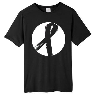 Breast Cancer Circle Ribbon Logo Tall Fusion ChromaSoft Performance T-Shirt