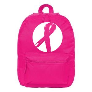 Breast Cancer Circle Ribbon Logo 16 in Basic Backpack