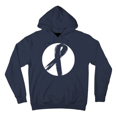 Breast Cancer Circle Ribbon Logo Hoodie