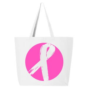 Breast Cancer Circle Ribbon Logo 25L Jumbo Tote