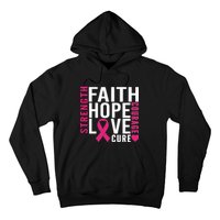 Breast Cancer Faith Hope Love Courage Hoodie