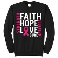 Breast Cancer Faith Hope Love Courage Sweatshirt