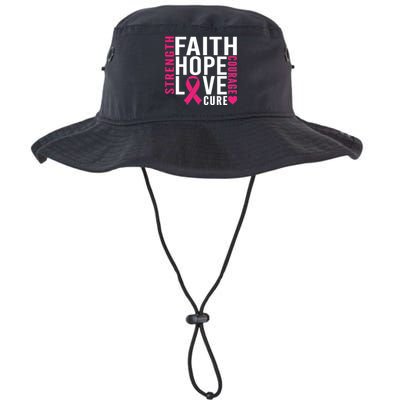 Breast Cancer Faith Hope Love Courage Legacy Cool Fit Booney Bucket Hat