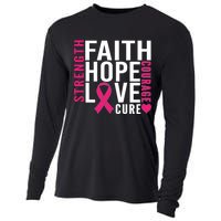 Breast Cancer Faith Hope Love Courage Cooling Performance Long Sleeve Crew