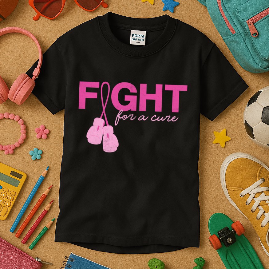 Breast Cancer Fight For A Cure Kids T-Shirt