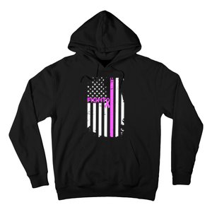 Breast Cancer Fight Ribbon Flag Hoodie