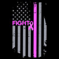 Breast Cancer Fight Ribbon Flag Mug