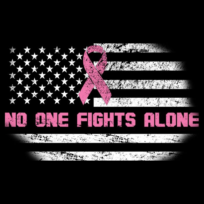 Breast Cancer Flag No One Fights Alone Baby Bodysuit