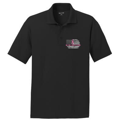 Breast Cancer Flag No One Fights Alone PosiCharge RacerMesh Polo