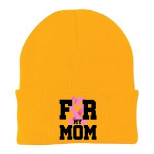 Breast Cancer For My Mom Knit Cap Winter Beanie