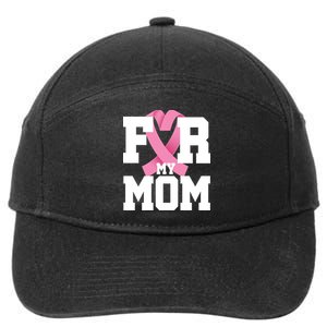 Breast Cancer For My Mom 7-Panel Snapback Hat