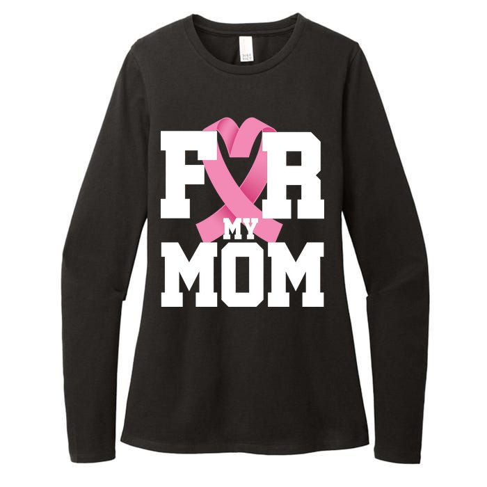 Breast Cancer For My Mom Womens CVC Long Sleeve Shirt