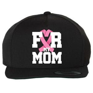 Breast Cancer For My Mom Wool Snapback Cap