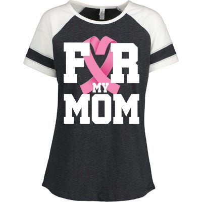 Breast Cancer For My Mom Enza Ladies Jersey Colorblock Tee