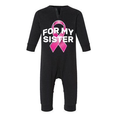 Breast Cancer For My Sister Infant Fleece One Piece