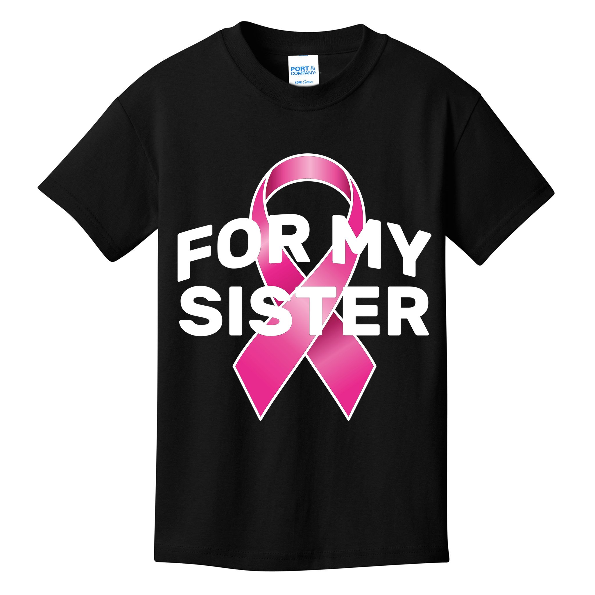 Breast Cancer For My Sister Kids T-Shirt