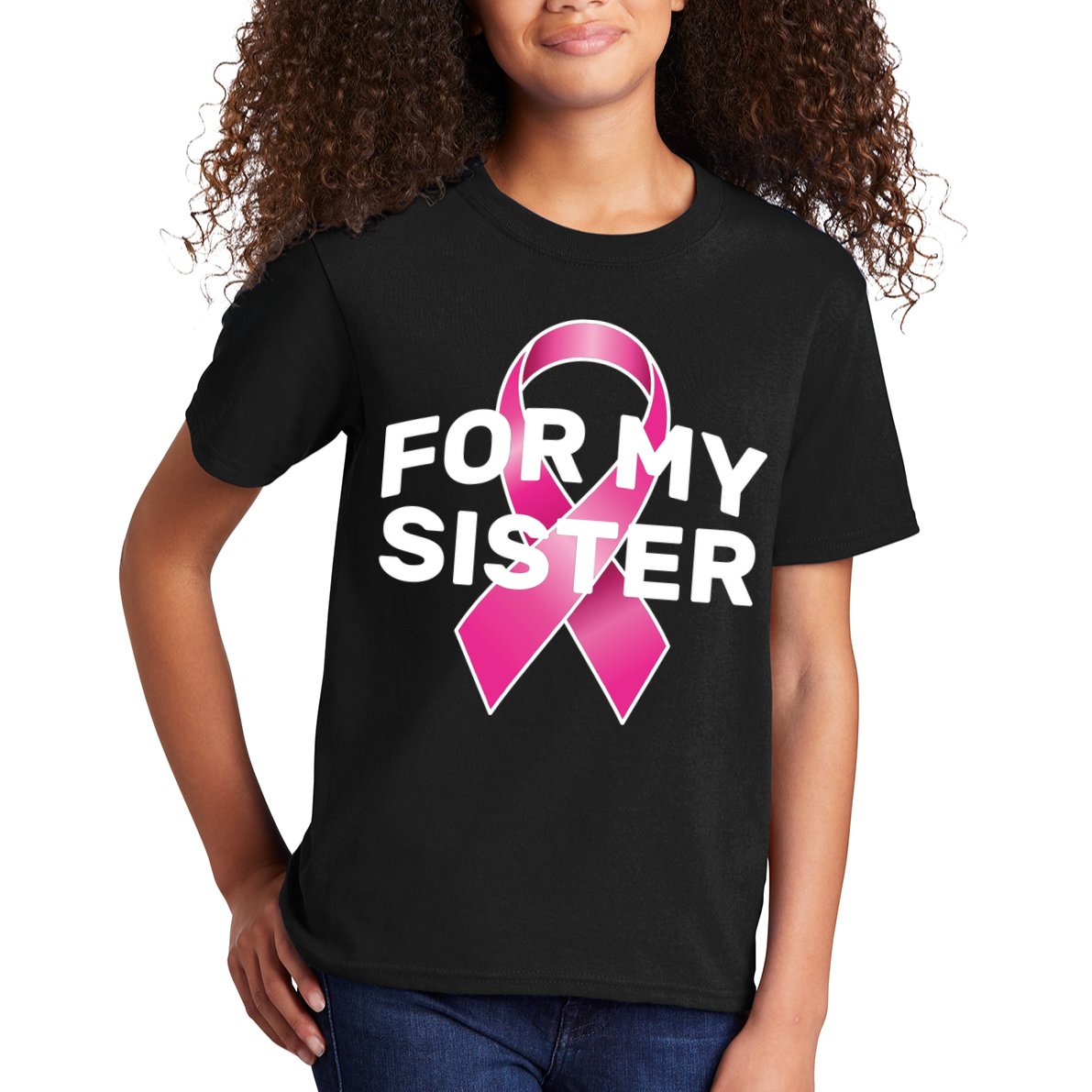 Breast Cancer For My Sister Kids T-Shirt