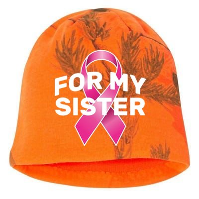 Breast Cancer For My Sister Kati - Camo Knit Beanie