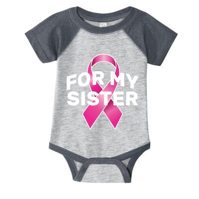 Breast Cancer For My Sister Infant Baby Jersey Bodysuit