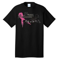 Breast Cancer Happy Halloween Skeleton Tall T-Shirt