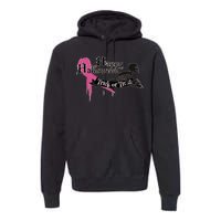 Breast Cancer Happy Halloween Skeleton Premium Hoodie