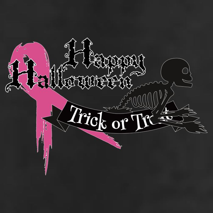 Breast Cancer Happy Halloween Skeleton Hat