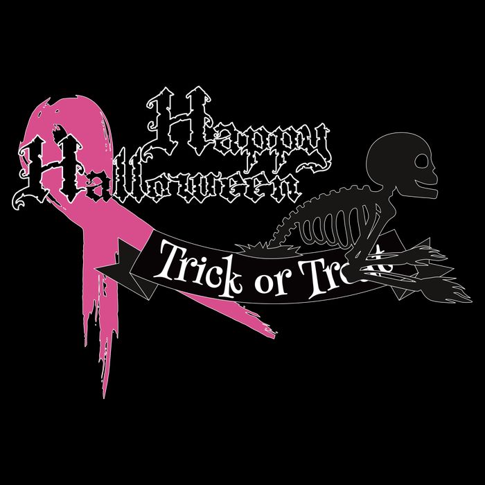 Breast Cancer Happy Halloween Skeleton Visor