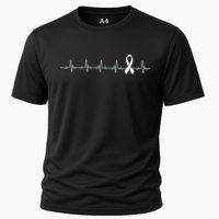 Breast Cancer Heartbeat Pulse Cooling Performance Crew T-Shirt