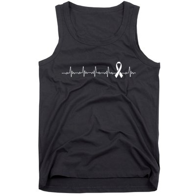 Breast Cancer Heartbeat Pulse Tank Top