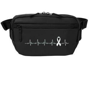 Breast Cancer Heartbeat Pulse Crossbody Pack