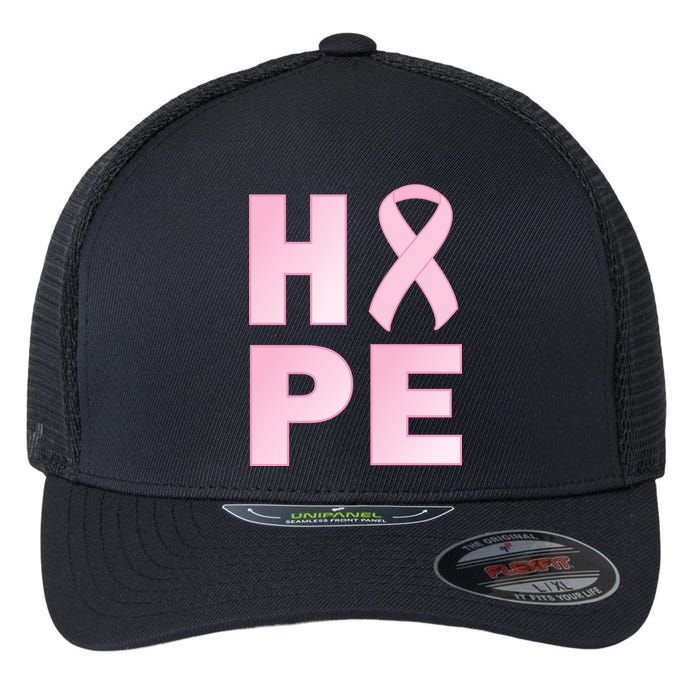 Breast Cancer Hope Fight Logo Flexfit Unipanel Trucker Cap