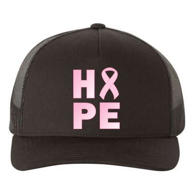 Breast Cancer Hope Fight Logo Yupoong Adult 5-Panel Trucker Hat