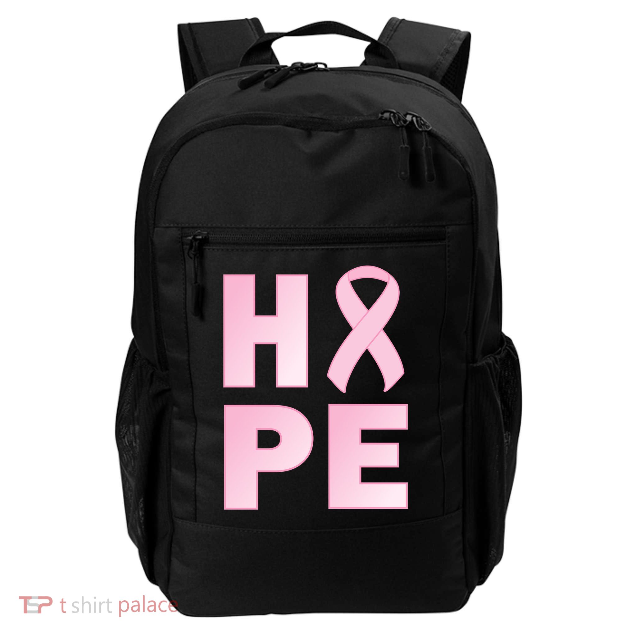 Breast Cancer Hope Fight Logo Backpack