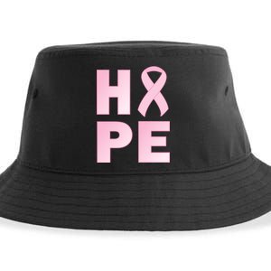 Breast Cancer Hope Fight Logo Sustainable Bucket Hat