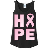 Breast Cancer Hope Fight Logo Ladies Essential Tank