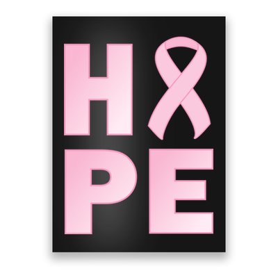Breast Cancer Hope Fight Logo Poster