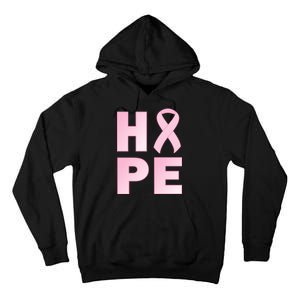 Breast Cancer Hope Fight Logo Tall Hoodie