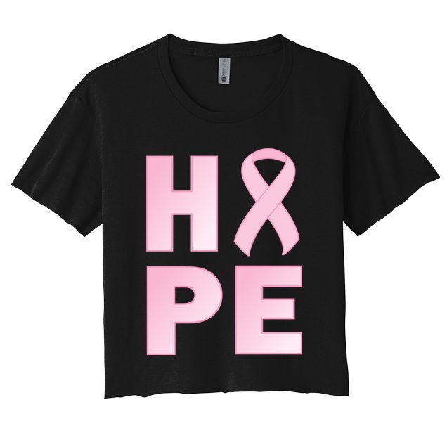 Breast Cancer Hope Fight Logo Crop Top