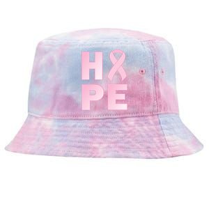 Breast Cancer Hope Fight Logo Tie-Dyed Bucket Hat