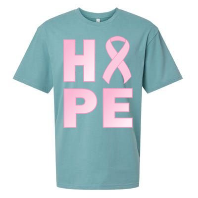 Breast Cancer Hope Fight Logo Sueded Cloud Jersey T-Shirt