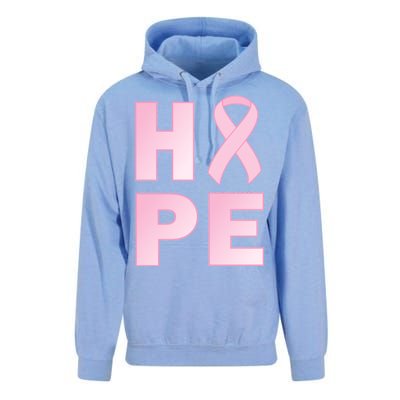 Breast Cancer Hope Fight Logo Unisex Surf Hoodie