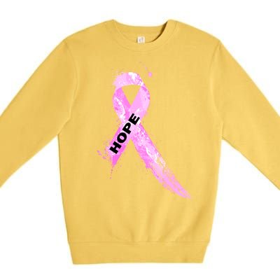 Breast Cancer Hope Ribbon Premium Crewneck Sweatshirt