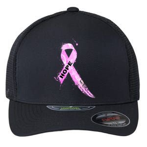 Breast Cancer Hope Ribbon Flexfit Unipanel Trucker Cap