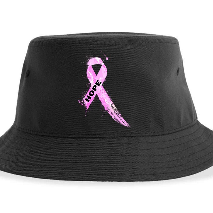 Breast Cancer Hope Ribbon Sustainable Bucket Hat