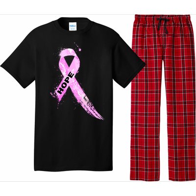 Breast Cancer Hope Ribbon Pajama Set