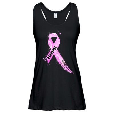 Breast Cancer Hope Ribbon Ladies Essential Flowy Tank