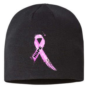 Breast Cancer Hope Ribbon Sustainable Beanie