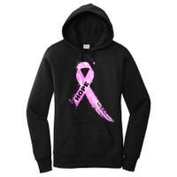 Breast Cancer Hope Ribbon Women's Pullover Hoodie