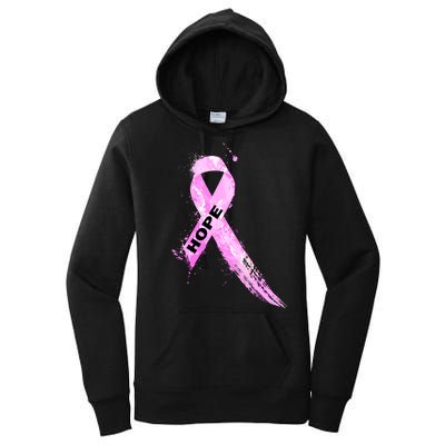 Breast Cancer Hope Ribbon Women's Pullover Hoodie